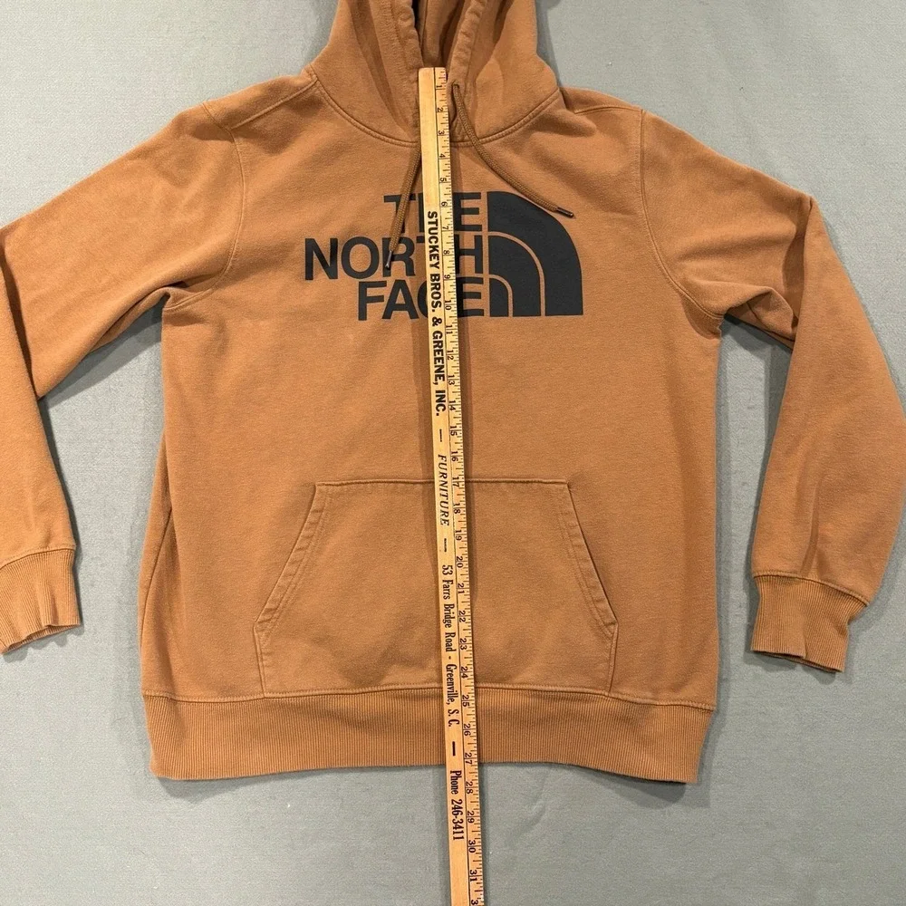 The‎ North Face Hoodie Mens Large Brown Pullover Fleece Hooded Graphic Logo